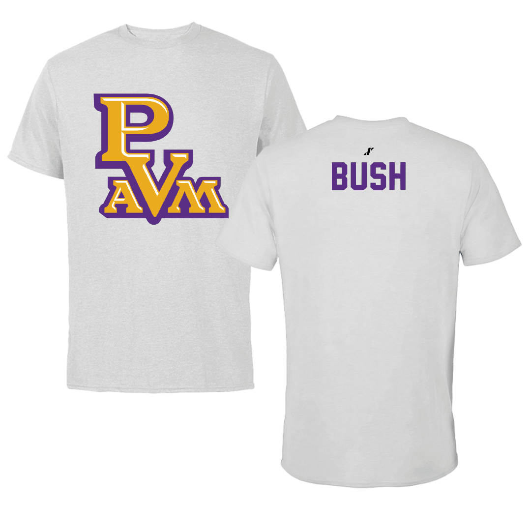 Prairie View A&M University Basketball Light Gray Tee - Braelon Bush