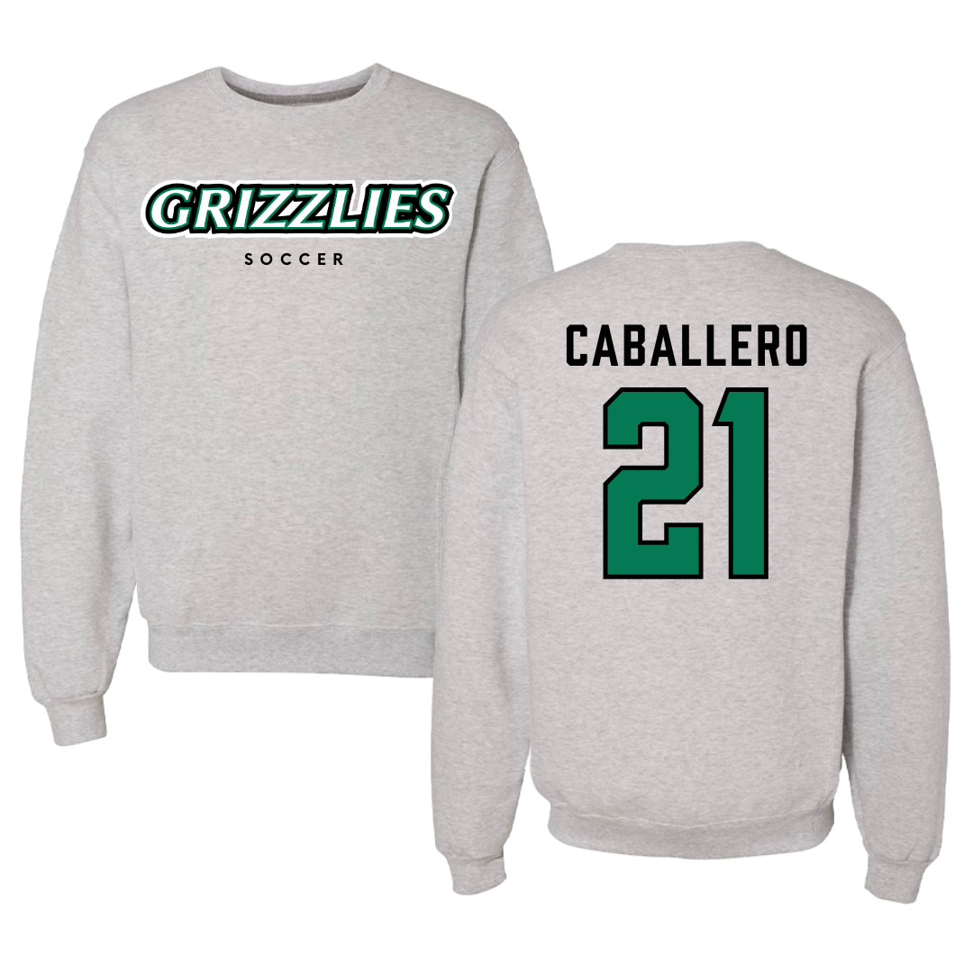 Adams State University Soccer Gray Grizzlies Crewneck - #21 Karlee Caballero