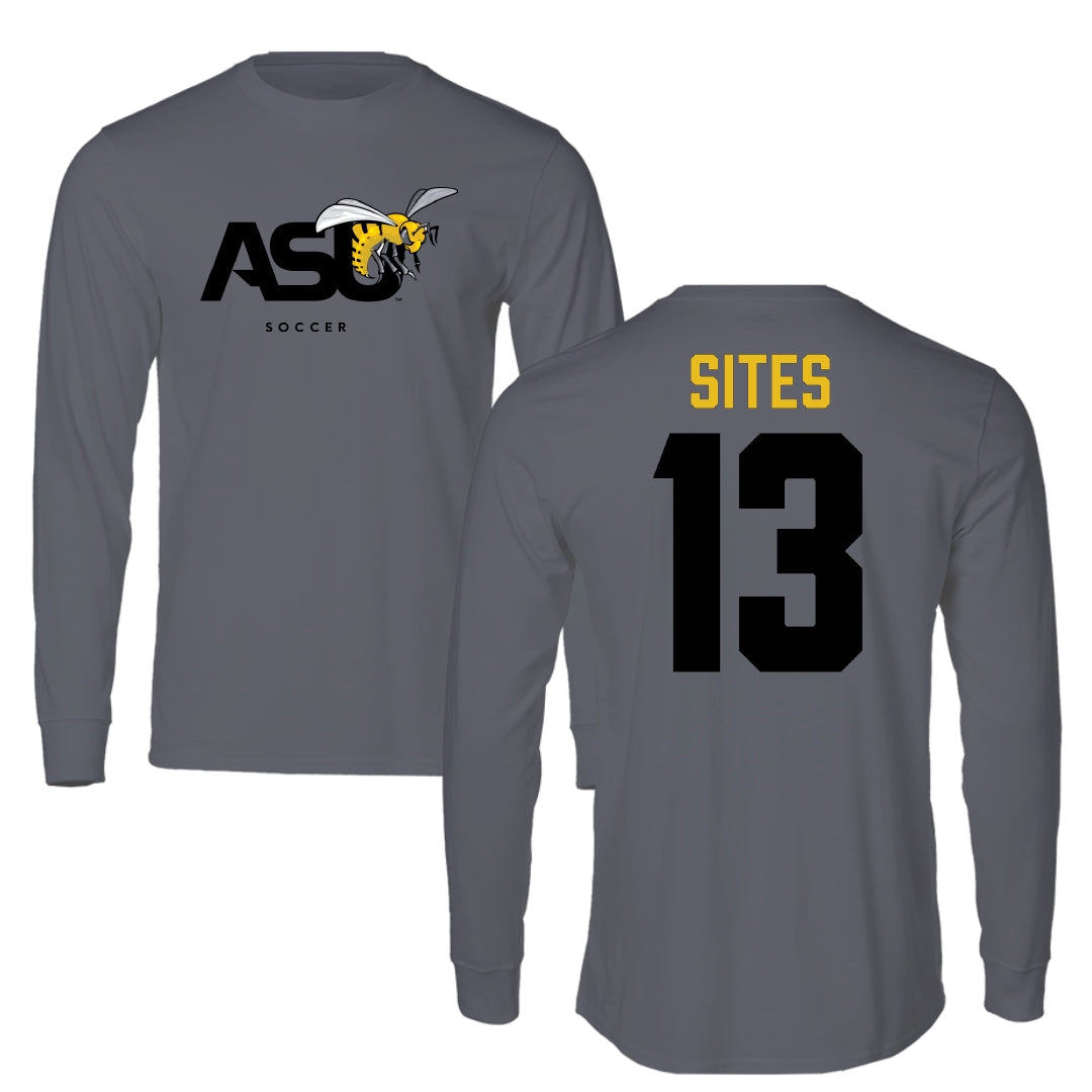 Alabama State University Soccer Dark Gray Long Sleeve - #13 Briana Sites