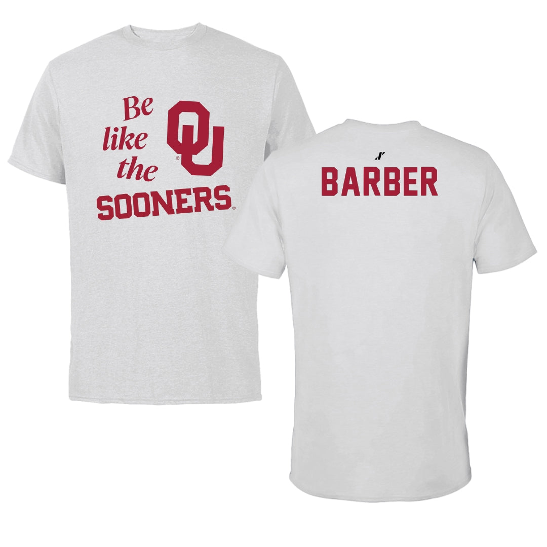 University of Oklahoma Golf Light Gray Be Like Us Tee - Savannah Barber