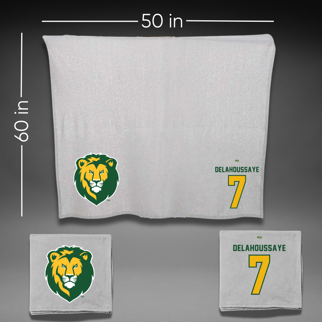 Southeastern Louisiana University Football Gray Blanket - #7 Blayne Delahoussaye