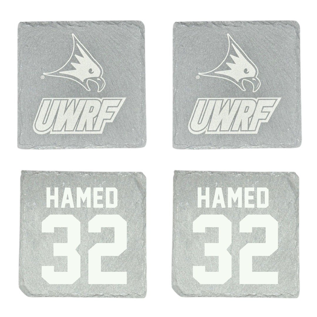 University of Wisconsin-River Falls Football Stone Coaster (4 Pack)  - #32 Adam Hamed