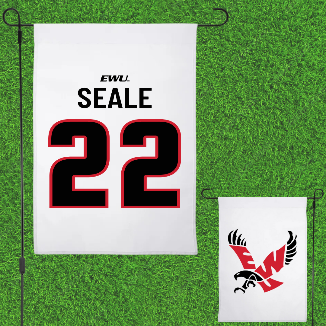 Eastern Washington University Basketball White Garden Flag - #22 Jackson Seale