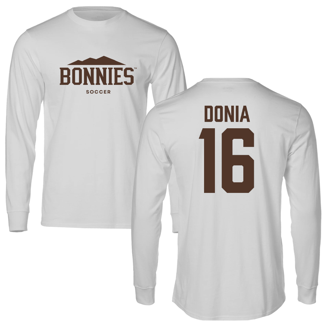 St. Bonaventure University Soccer Light Gray Long Sleeve - #16 Alessia Donia