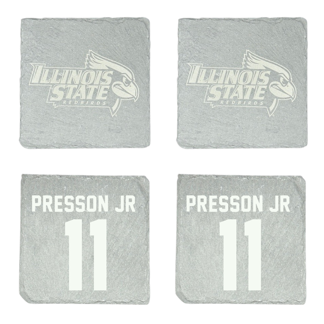Illinois State University Football Stone Coaster (4 Pack)  - #11 Scotty Presson Jr