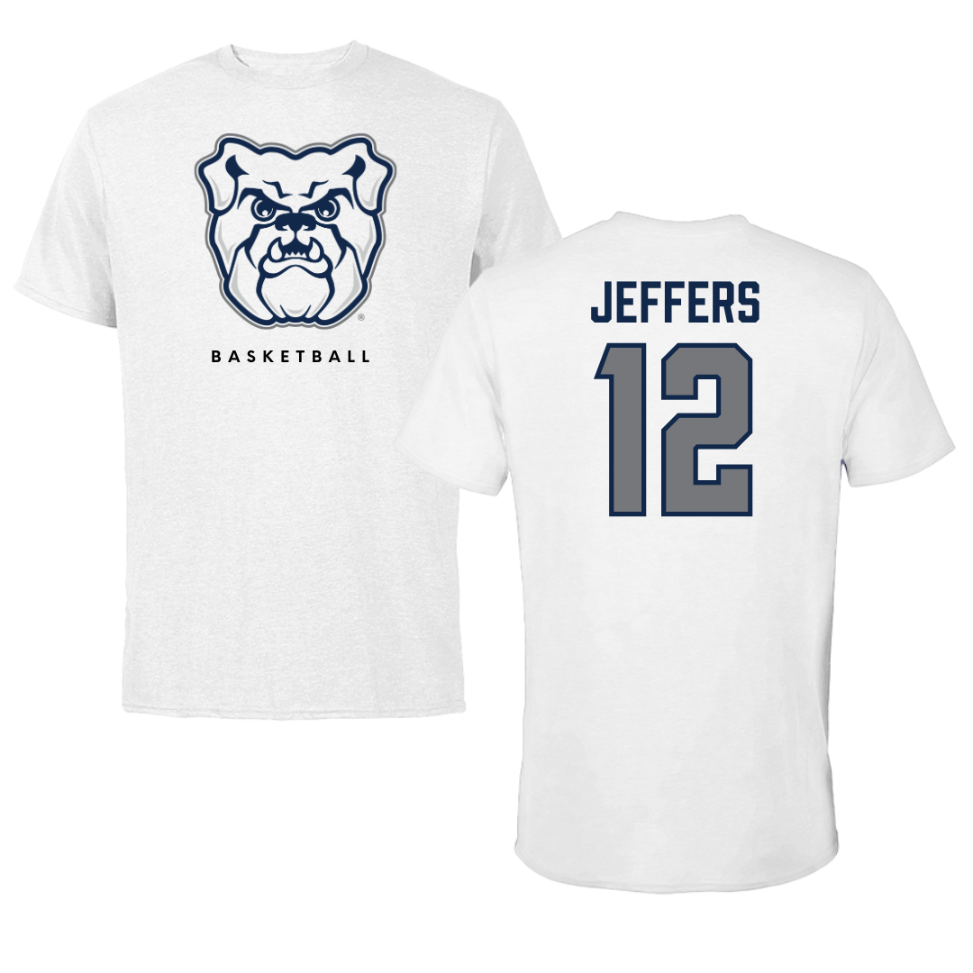 Butler University Basketball White Tee - #12 Chloe Jeffers