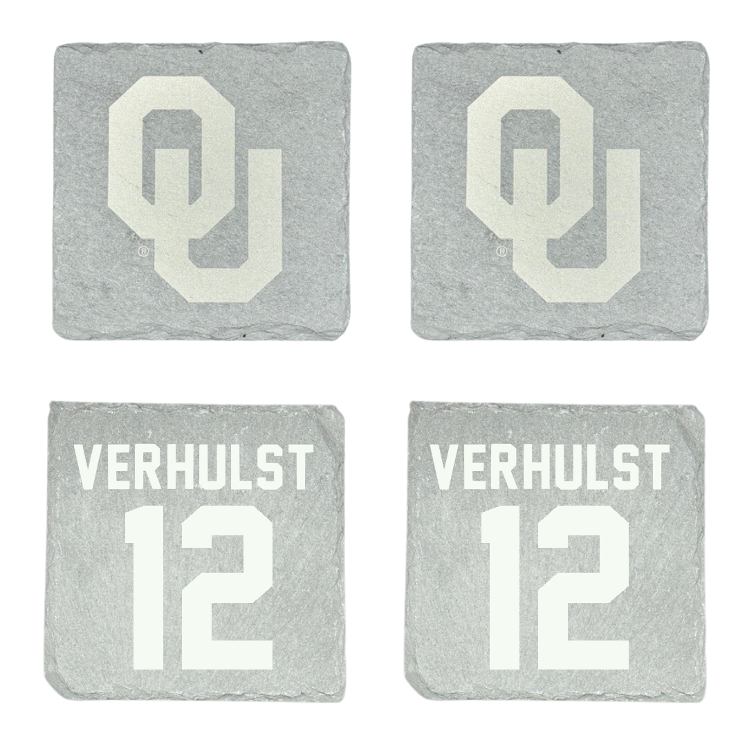 University of Oklahoma Basketball Stone Coaster (4 Pack)  - #12 Payton Verhulst