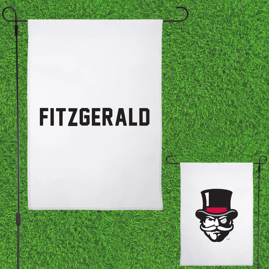 Austin Peay State University TF and XC White Garden Flag - Jack Fitzgerald