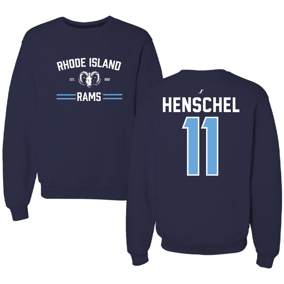 University of Rhode Island Baseball Navy General Crewneck - #11 Ryan Henschel