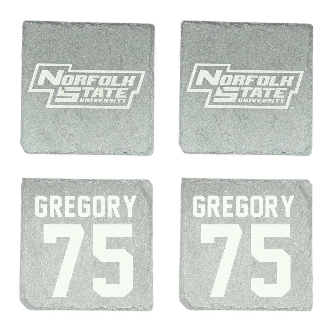 Norfolk State University Football Stone Coaster (4 Pack)  - #75 Evan Gregory