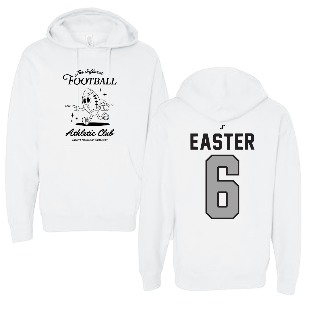 Football White Influxer Athletic Club Hoodie - #6 Jody Easter