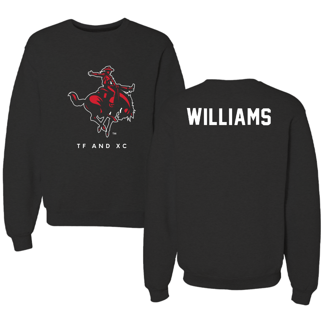 Northwestern Oklahoma State University TF and XC Black Mascot Crewneck - Caleb Williams