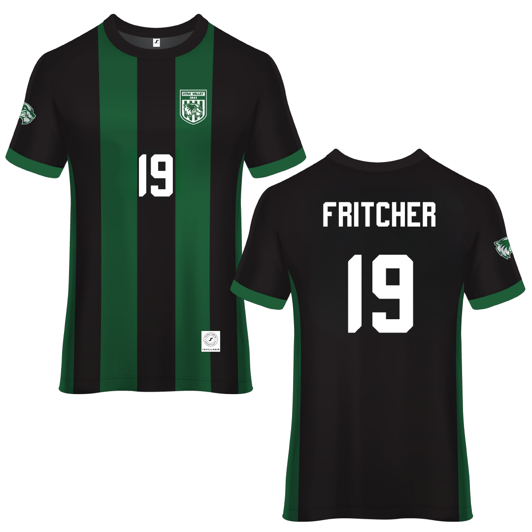 Utah Valley University Green Soccer Jersey - #19 Alex Fritcher