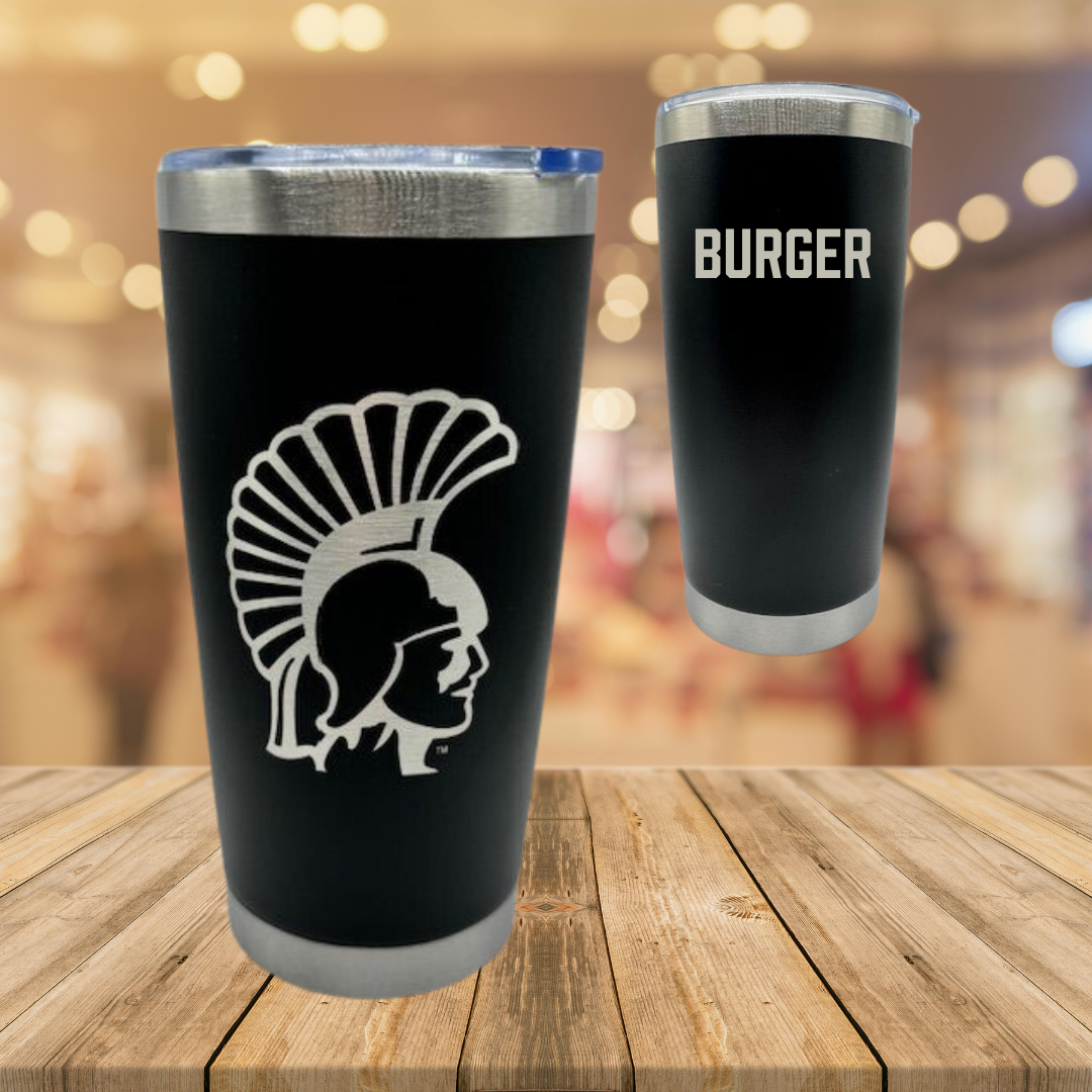 Winona State University Tennis Black Stainless Steel Tumbler - Ally Burger