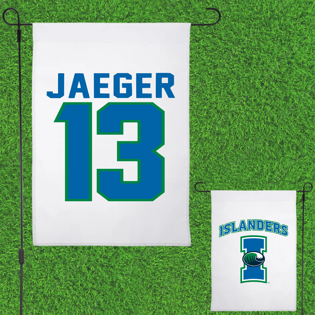 Texas A&M University-Corpus Christi Volleyball White Garden Flag - #13 Brooklyn Jaeger