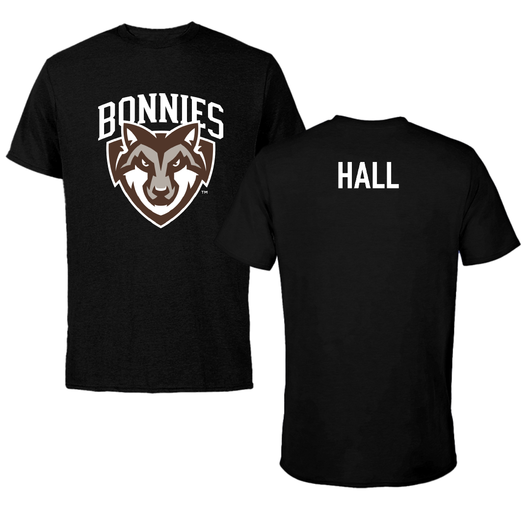 St. Bonaventure University Swimming & Diving Black Performance Tee - Aiden Hall