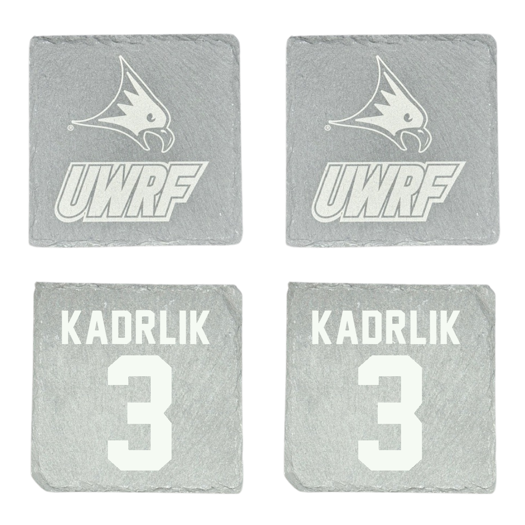 University of Wisconsin-River Falls Ice Hockey Stone Coaster (4 Pack)  - #3 Madison Kadrlik