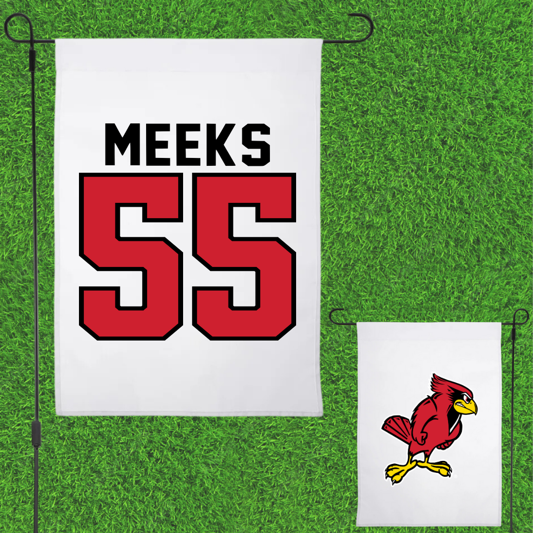 Illinois State University Softball White Garden Flag - #55 Hannah Meeks