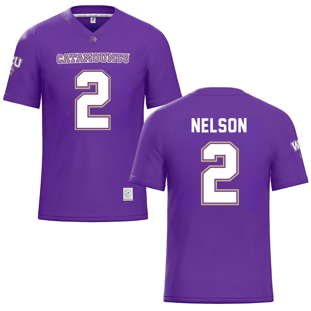 Western Carolina University Purple Football Jersey - #2 Micah Nelson