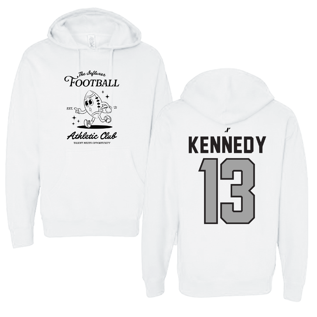 Football White Influxer Athletic Club Hoodie - #13 Chase Kennedy