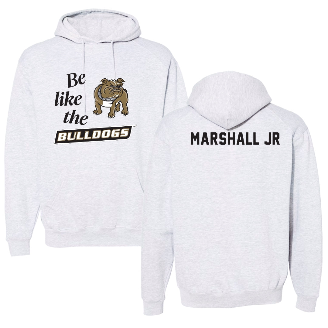 Bryant University TF and XC Light Gray Be Like Us Hoodie - Mike Marshall Jr