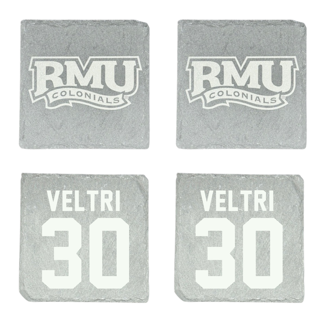 Robert Morris University Ice Hockey Stone Coaster (4 Pack)  - #30 Chad Veltri
