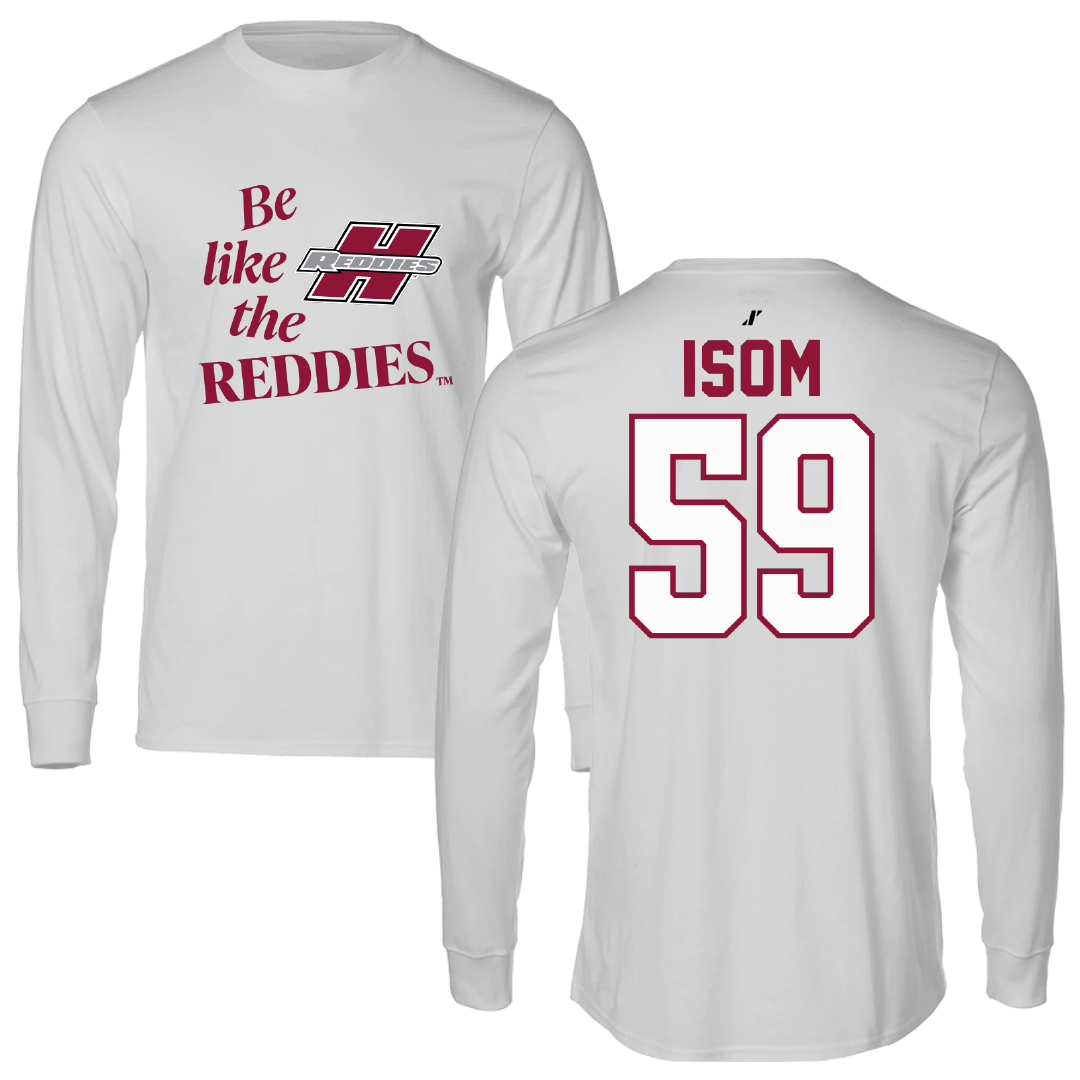 Henderson State University Football Light Gray Be Like Us Long Sleeve - #59 Alexander Isom