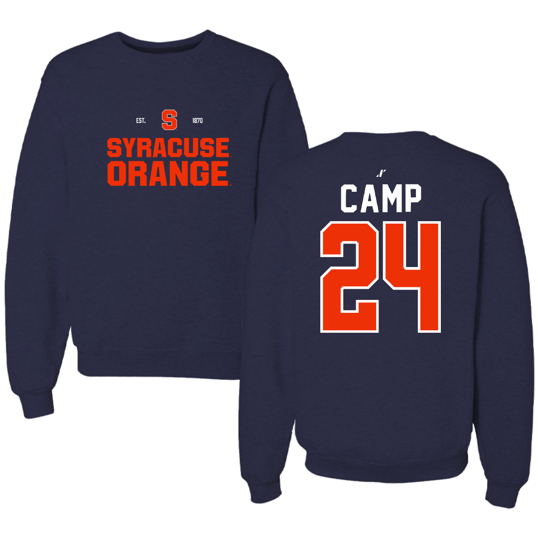 Syracuse University Basketball Navy General Crewneck - #24 Dominique Camp
