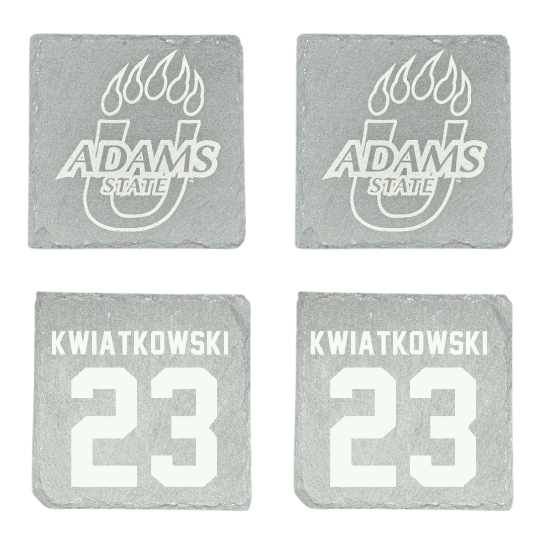 Adams State University Soccer Stone Coaster (4 Pack)  - #23 Hailey Kwiatkowski