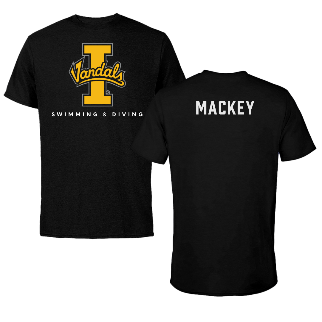 University of Idaho Swimming & Diving Black Vandals Performance Tee - Maren Mackey