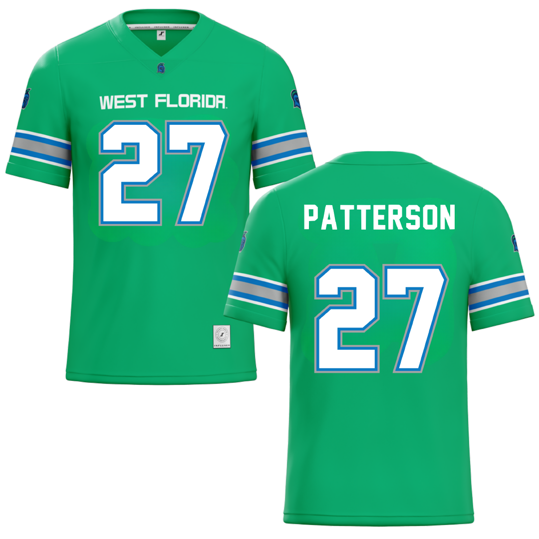 University of West Florida Green Football Jersey - #27 Tyler Patterson