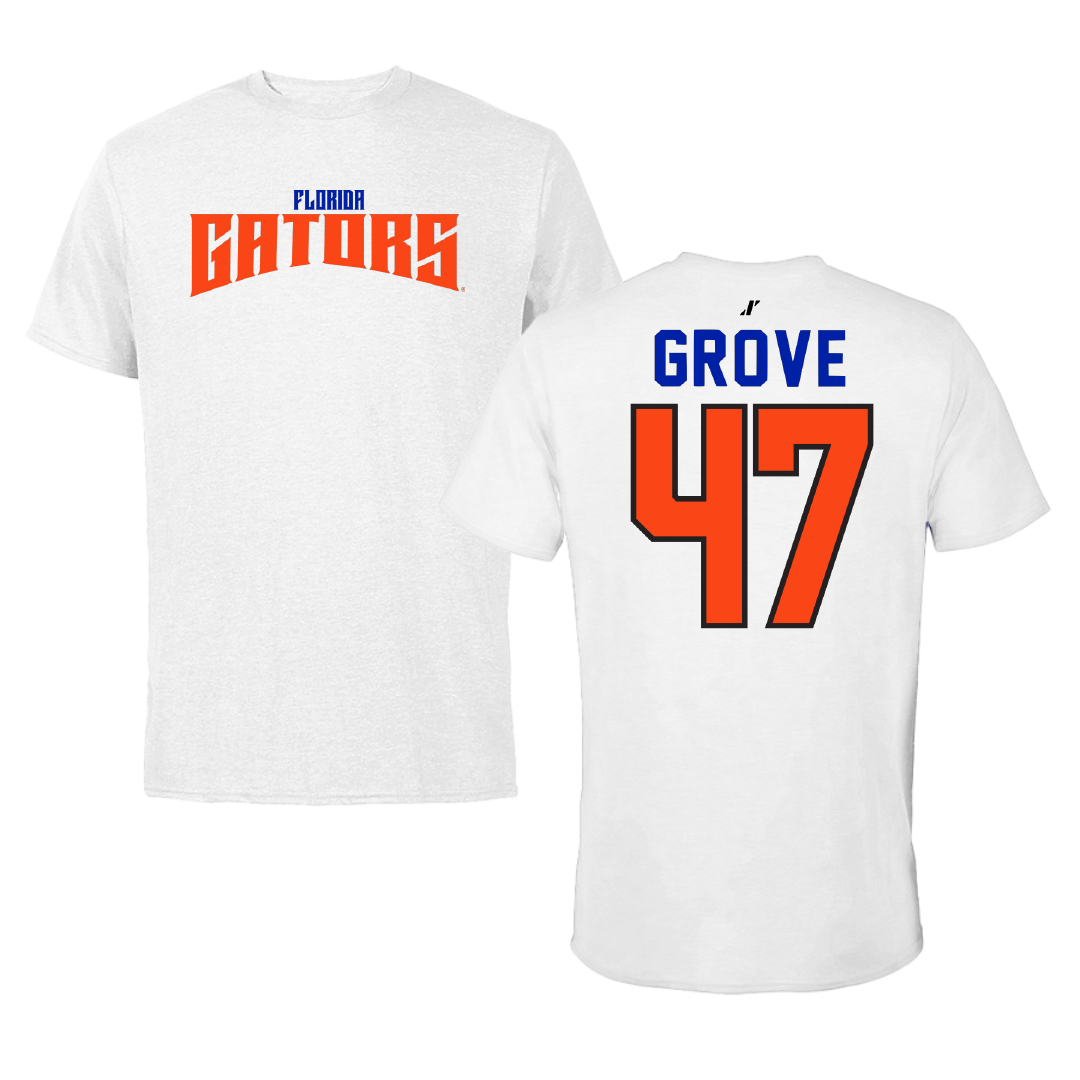 University of Florida Lacrosse White Classic Performance Tee - #47 Sara Grove