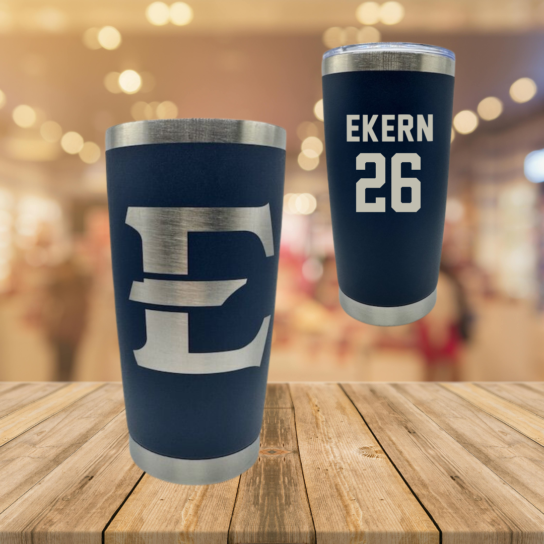 East Tennessee State University Soccer Navy Stainless Steel Tumbler - #26 Annabelle Ekern