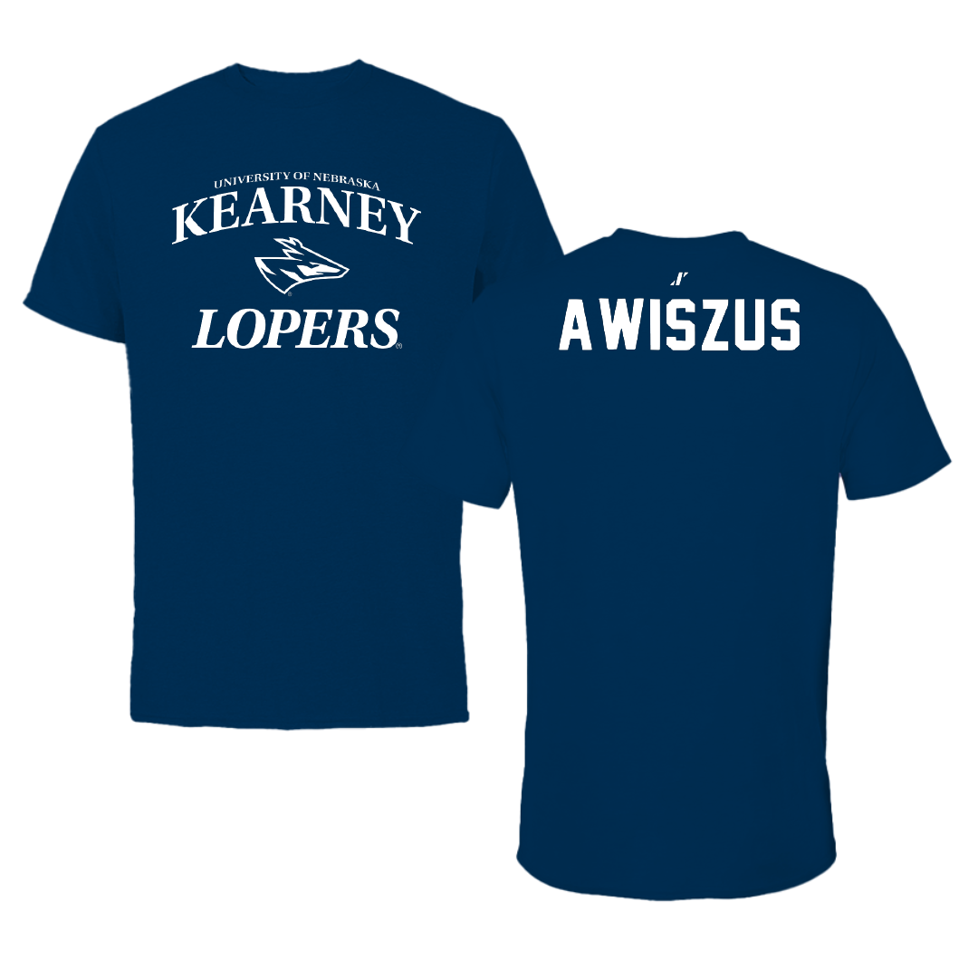University of Nebraska at Kearney Wrestling Navy General Tee - Jacob Awiszus