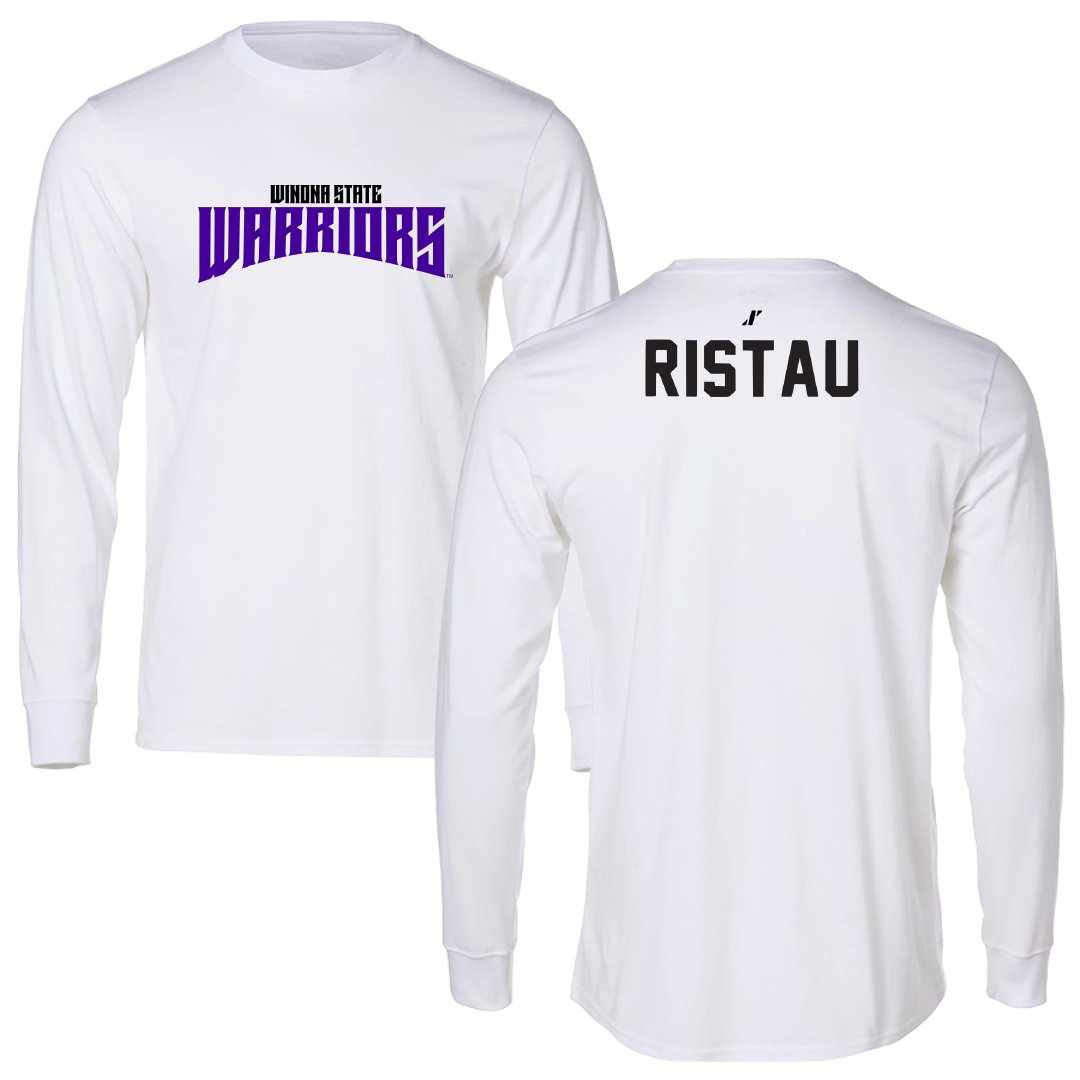 Winona State University Tennis White Classic Long Sleeve - Lainy Ristau