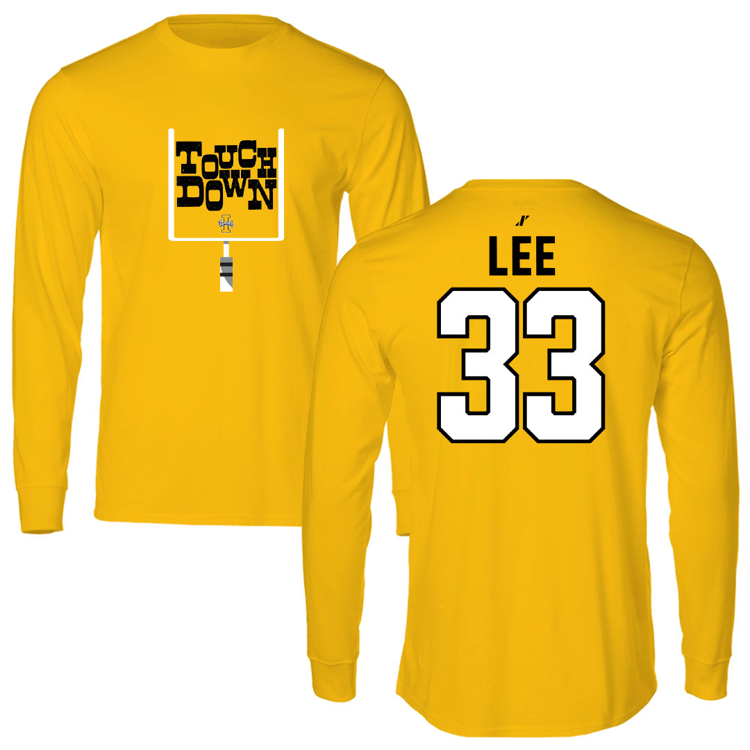 University of Idaho Football Gold Touchdown Long Sleeve - #33 Julian Lee