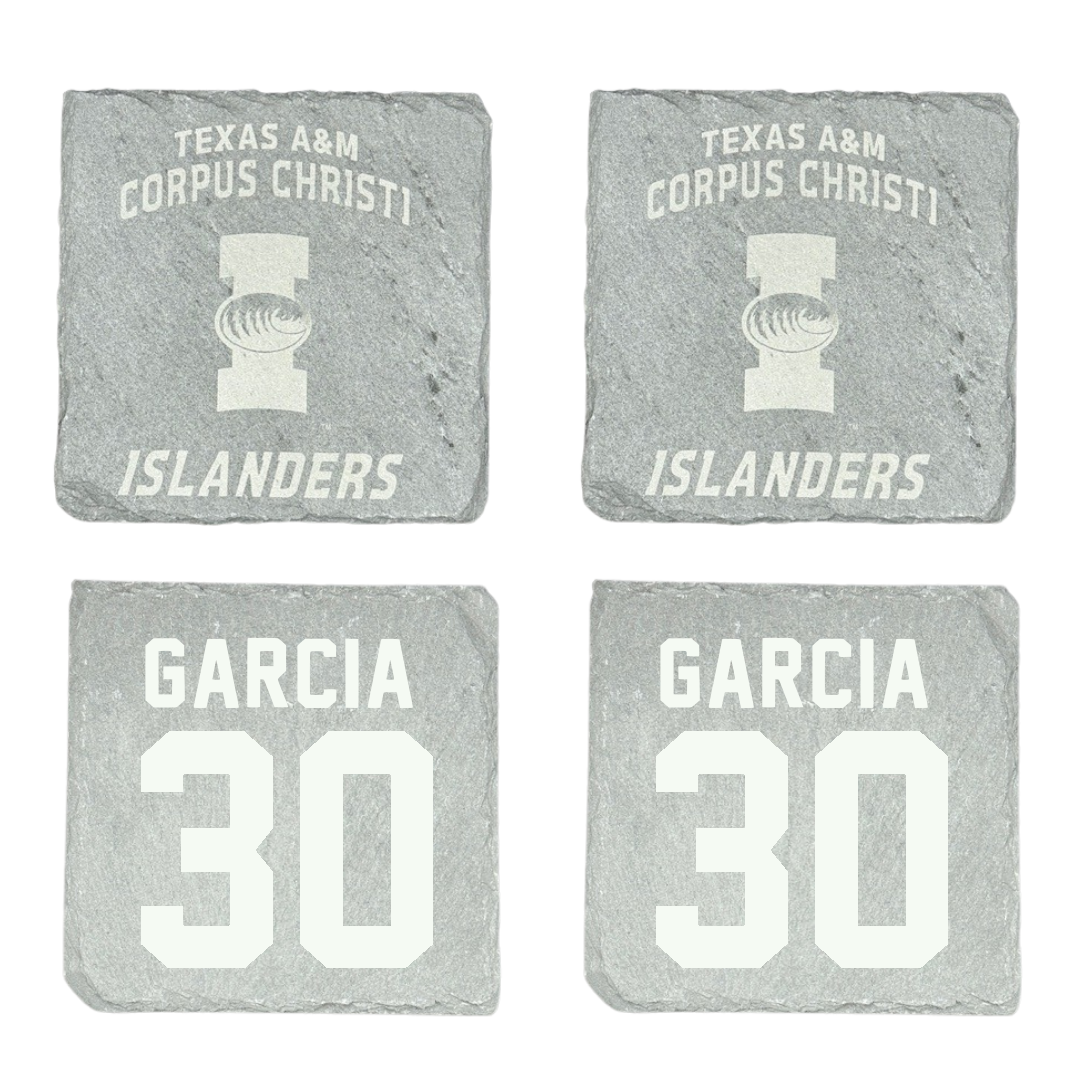 Texas A&M University-Corpus Christi Baseball Stone Coaster (4 Pack)  - #30 Zach Garcia