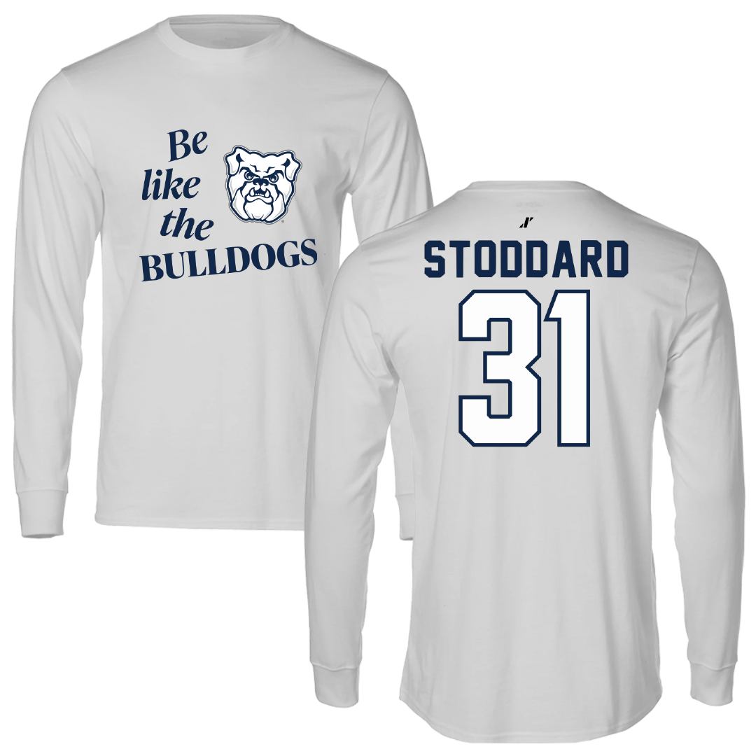 Butler University Basketball Light Gray Be Like Us Performance Long Sleeve - #31 Lillian Stoddard