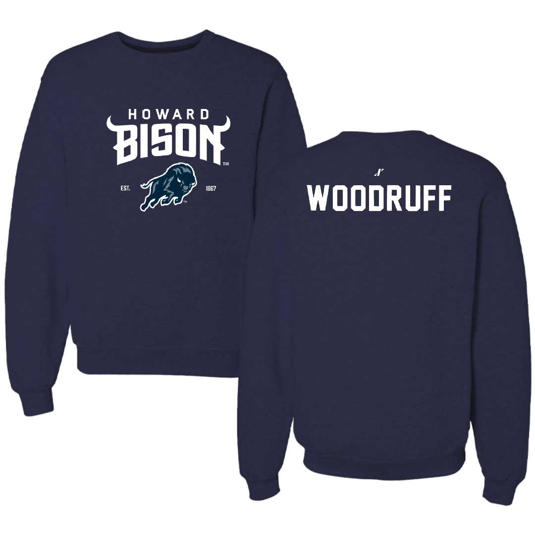 Howard University TF and XC Navy General Crewneck - Aniya Woodruff