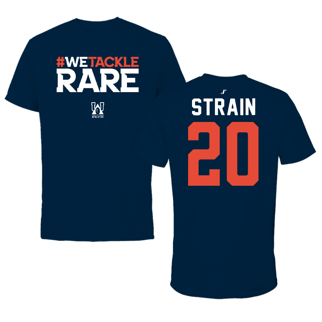 University of Illinois Football Navy Uplifting Athletes Performance Tee - #20 Tyler Strain