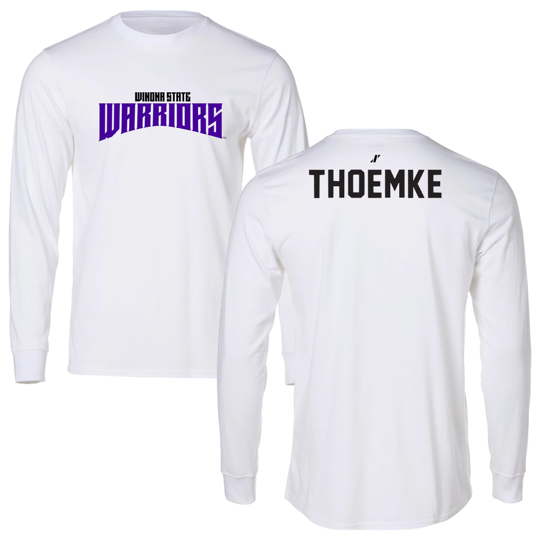 Winona State University Tennis White Classic Long Sleeve - Clara Thoemke