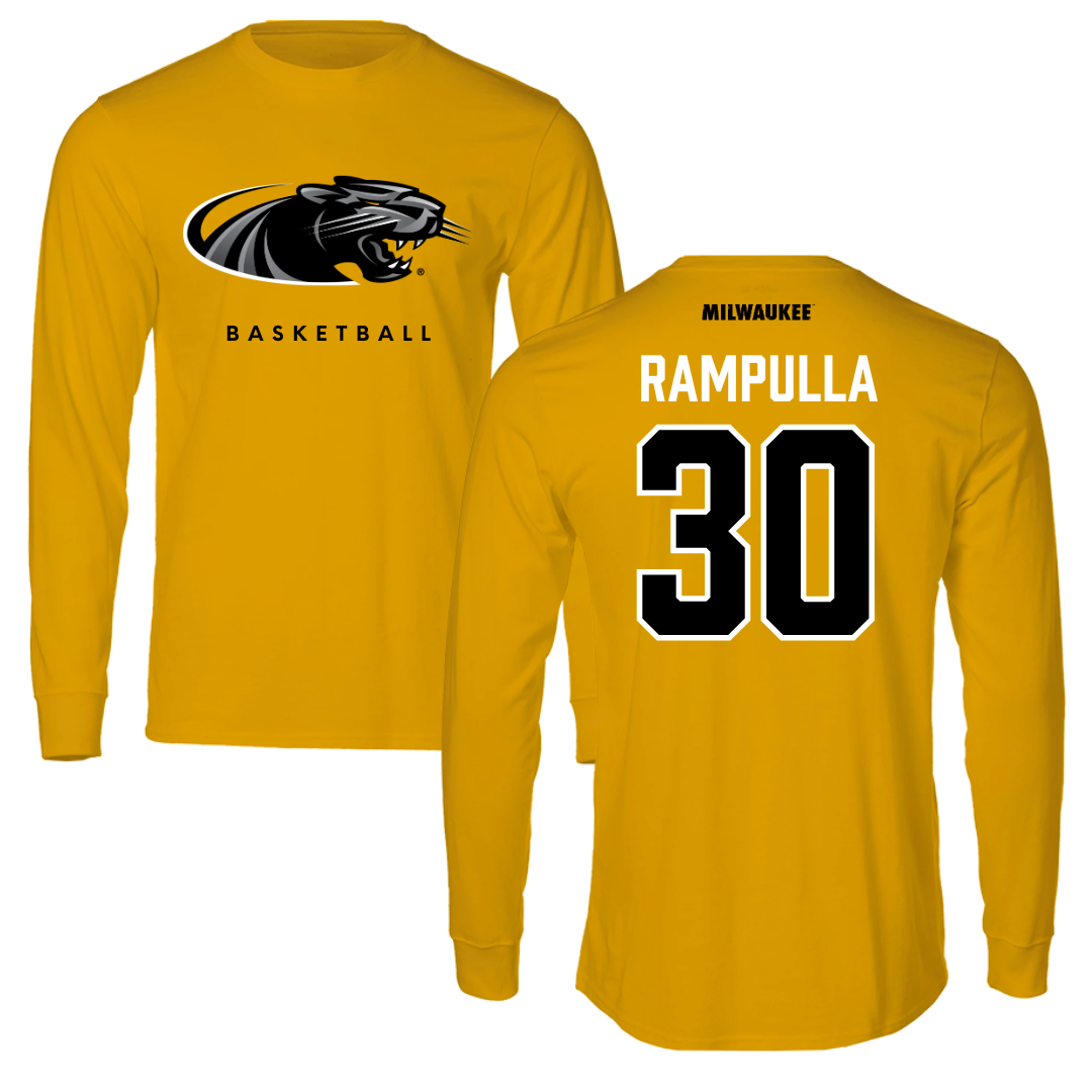 University of Wisconsin-Milwaukee Basketball Gold Long Sleeve - #30 Sophia Rampulla