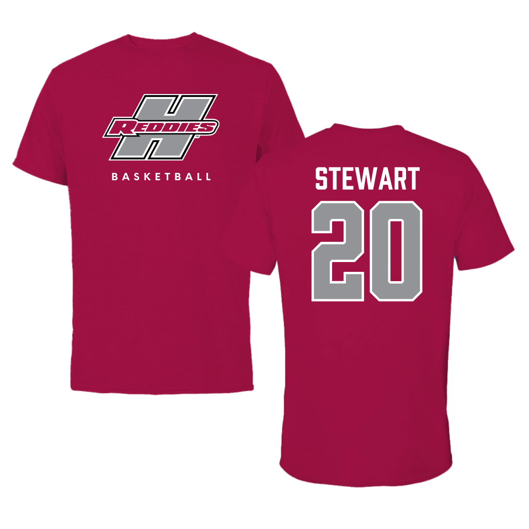 Henderson State University Basketball Cardinal Performance Tee - #20 KJ Stewart
