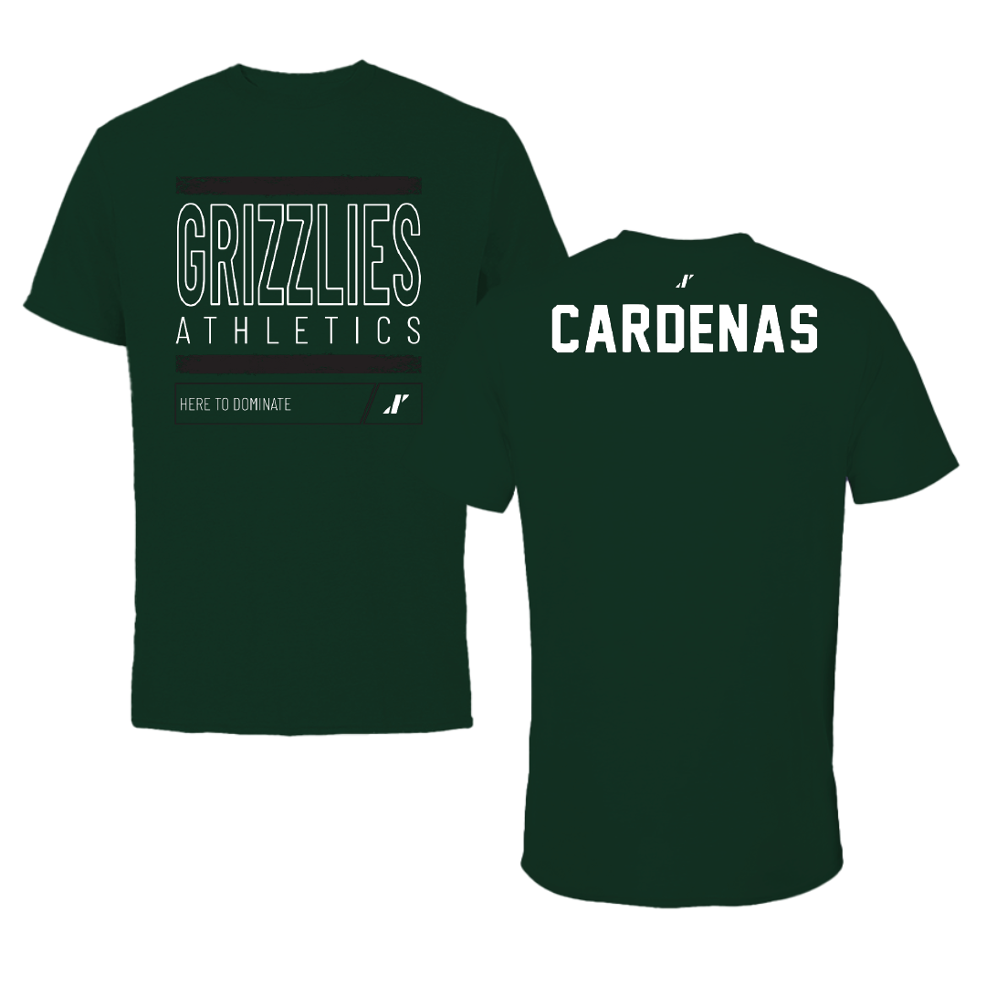 Adams State University TF and XC Forest Green Dominate Tee - David Cardenas
