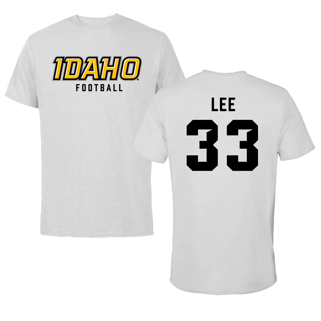 University of Idaho Football Gray Performance Tee - #33 Julian Lee