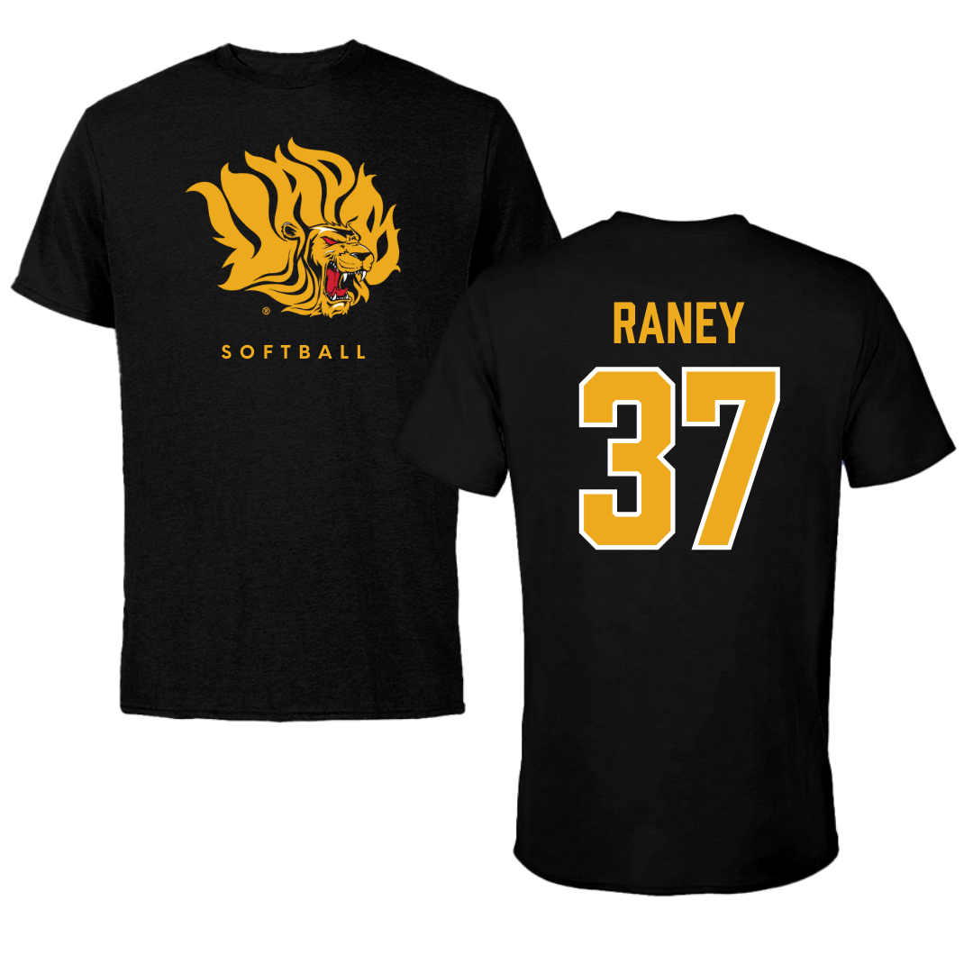 University of Arkansas-Pine Bluff Softball Black Performance Tee - #37 LeeAnn Raney