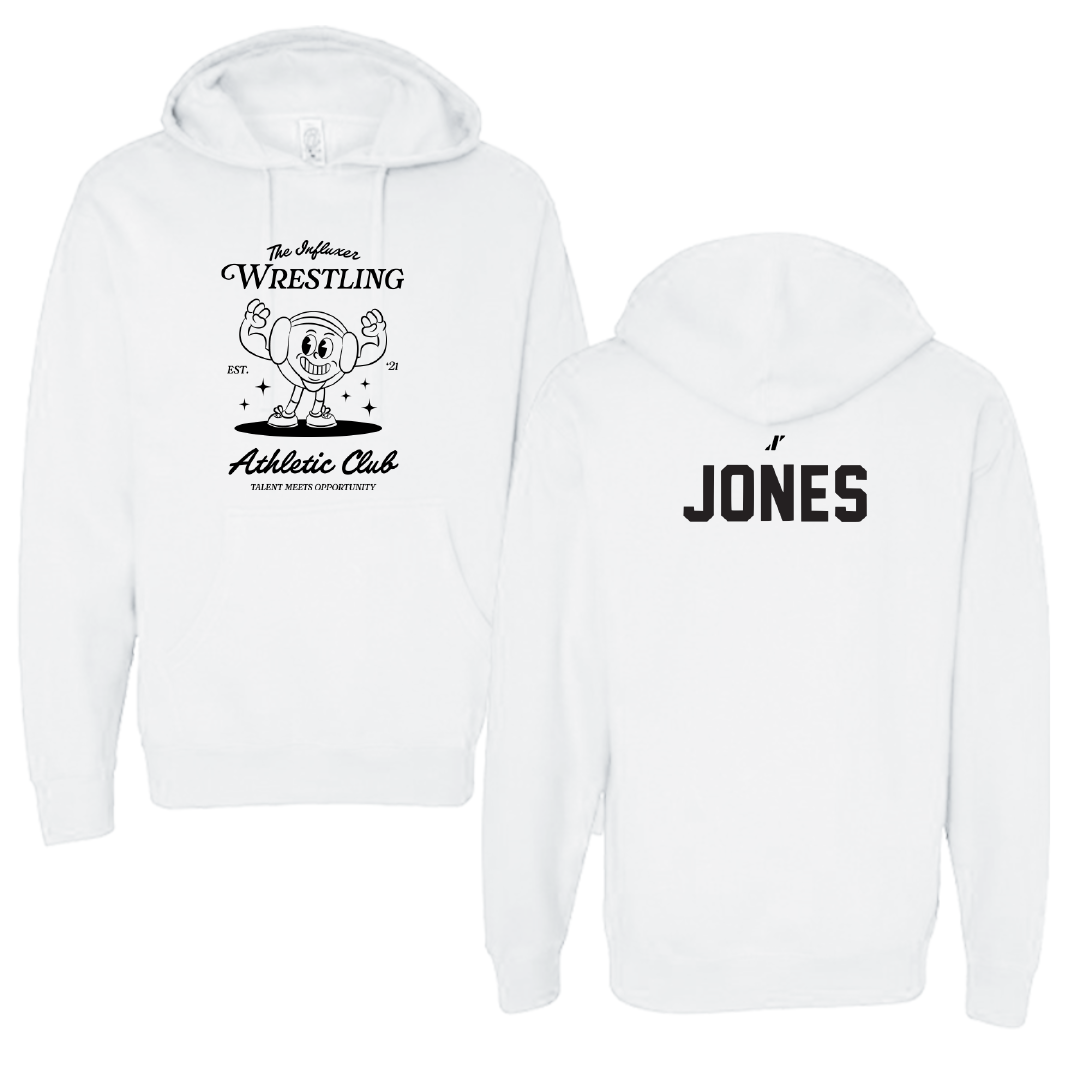 Wrestling White Influxer Athletic Club Hoodie - Tyler Jones