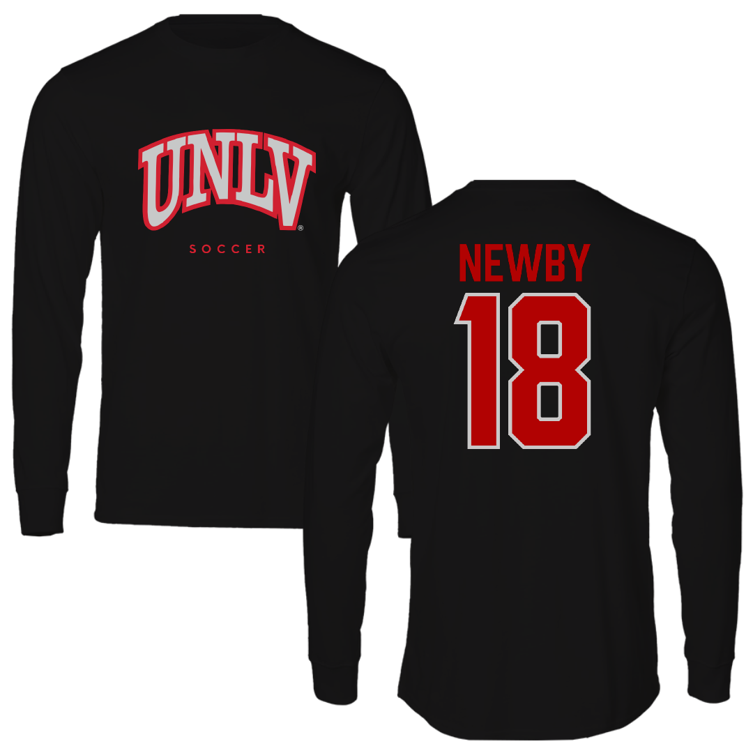 University of Nevada-Las Vegas Soccer Black Performance Long Sleeve - #18 Gianna Newby