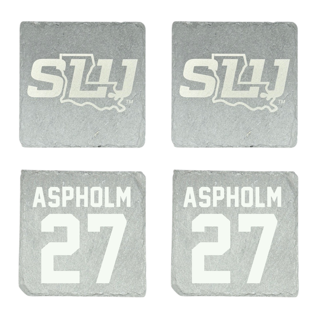 Southeastern Louisiana University Baseball Stone Coaster (4 Pack)  - #27 Dalton Aspholm