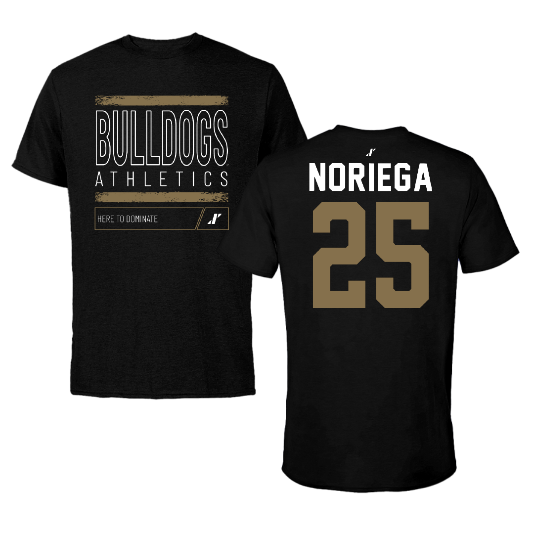 Bryant University Baseball Black Dominate Tee - #25 Gavin Noriega